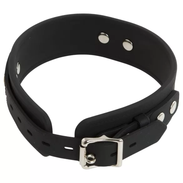 Bad Kitty - coleira e guia de silicone - preto