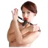 Bad Kitty - mordaça de silicone com pequeno dildo - preto