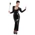 Chicote brilhante com strass (preto)