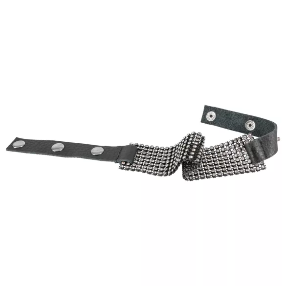 Bad Kitty - coleira com strass - preta
