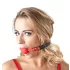 Bad Kitty - mordedor bola silicone alça couro sintético - vermelho