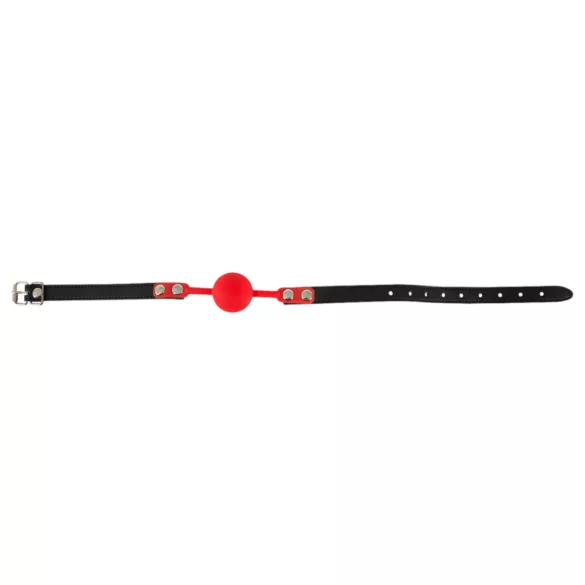 Bad Kitty - mordedor bola silicone alça couro sintético - vermelho