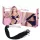 Bad Kitty - chicote couro com dildo de vidro - transparente/preto