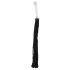Bad Kitty - chicote couro com dildo de vidro - transparente/preto