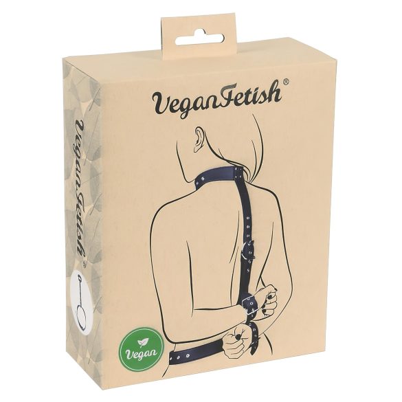 Vegan Fetish - Conjunto de amarras para mãos (preto)