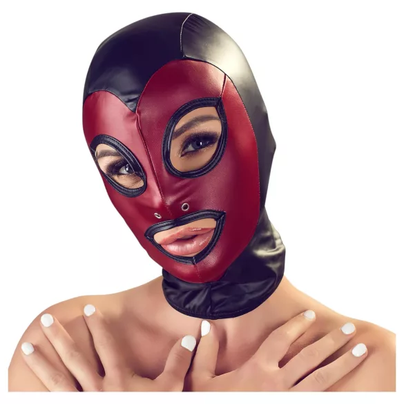 Bad Kitty - máscara de boquete brilhante - vermelho (S-L)