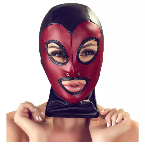 Bad Kitty - máscara de boquete brilhante - vermelho (S-L)