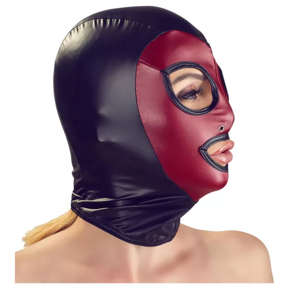 Bad Kitty - máscara de boquete brilhante - vermelho (S-L)