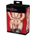 Bad Kitty - body em couro sintético vermelho - L/XL