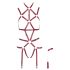 Harness corporal completo Bad Kitty (vermelho) - L/XL