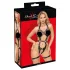 Bad Kitty - body de tiras aberto - preto
