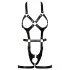 Bad Kitty - body de tiras aberto - preto