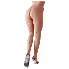 Cottelli - meia-calça sensual listrada - cor natural