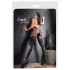Cottelli - meia-calça estampada aberta (preta) - 2/S