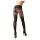 Cottelli - meia-calça estampada aberta (preta) - 3/M