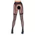 Cottelli Legwear - meias 7/8 pretas abertas (S-L)