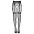 Cottelli Legwear - meias 7/8 pretas abertas (S-L)