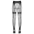 Cottelli Legwear - meias 7/8 pretas abertas (S-L)