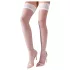 Cottelli - Meia 7/8 em cetim - branco - 3/M-L