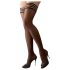 Cottelli - Meia-calça preta com detalhe listrado