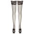 Cottelli - Meias sensuais de renda 11cm (preto) - 7