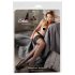 Cottelli Plus Size - Meias com Renda 15cm (Preto)