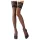 Cottelli - meia 7/8 rendada floral - preto - 3