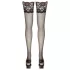 Cottelli - meia 7/8 rendada floral - preto - 3