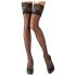 Cottelli - Meias pretas com renda floral - 4