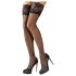 Cottelli - Meias pretas com renda floral - 4