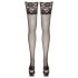 Cottelli - Meias pretas com renda floral - 4