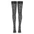 Meia 7/8 Cottelli - Estampa de Leopardo (preto)