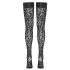 Meia 7/8 Cottelli - Estampa de Leopardo (preto)