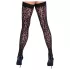 Cottelli Legwear - meia 7/8 com estampa de leopardo - preta - 3