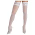 Cottelli - meia 7/8 rendada floral - branca