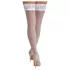 Cottelli - meia 7/8 rendada floral - branca