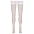 Cottelli - meia 7/8 rendada floral - branca