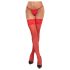 Cottelli - Meia-Calça Floral Rendado (Vermelho)