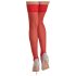 Cottelli - Meia-Calça Floral Rendado (Vermelho)