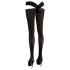 Cottelli - Meia-calça com tiras cruzadas (preto)