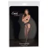 Cottelli Legwear - meias pretas brilhantes abertas (S-L)