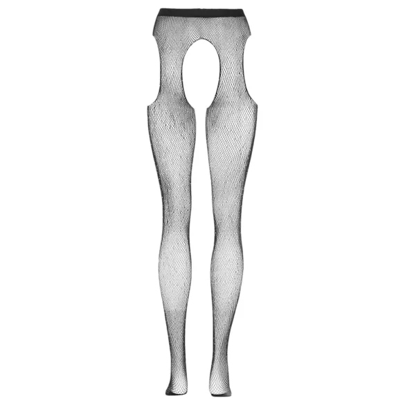 Cottelli Legwear - meias pretas brilhantes abertas (S-L)