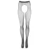 Cottelli Legwear - meias pretas brilhantes abertas (S-L)