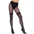 Cottelli - meia-calça aberta arrastão com detalhe - preta - 5