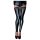 Noir - Meia-calça Cintilante com Renda (Preta)