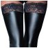 Noir - Meia-calça Cintilante com Renda (Preta)