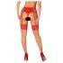 Obsessive - meias de renda (vermelho-natural)