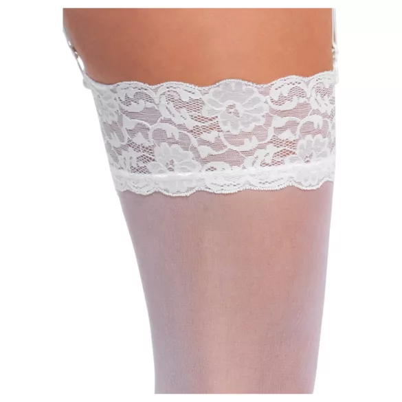 Cottelli - meia-calça sensual - toque sedoso - branco