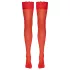 Cottelli - meia 7/8 feminina - toque sedoso - vermelho