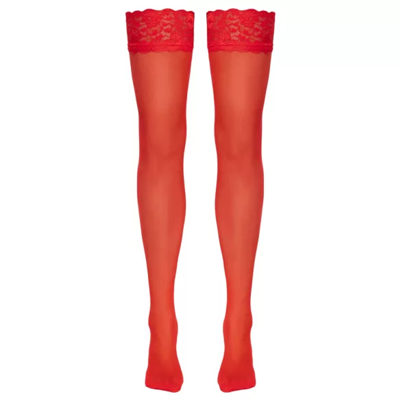 Cottelli - meia 7/8 feminina - toque sedoso - vermelho - L